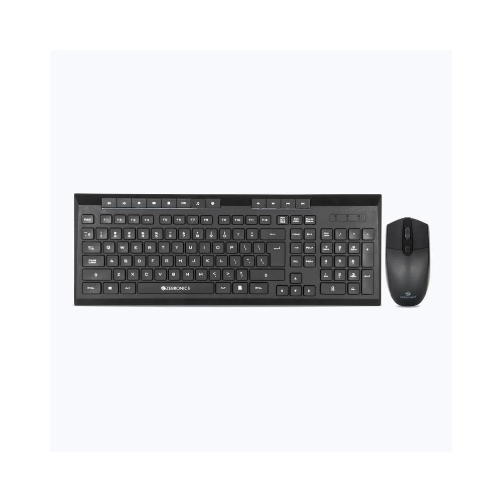 Zebronics Zeb-Companion 109 Wireless Keyboard Mouse Combo with 12 hotkeys