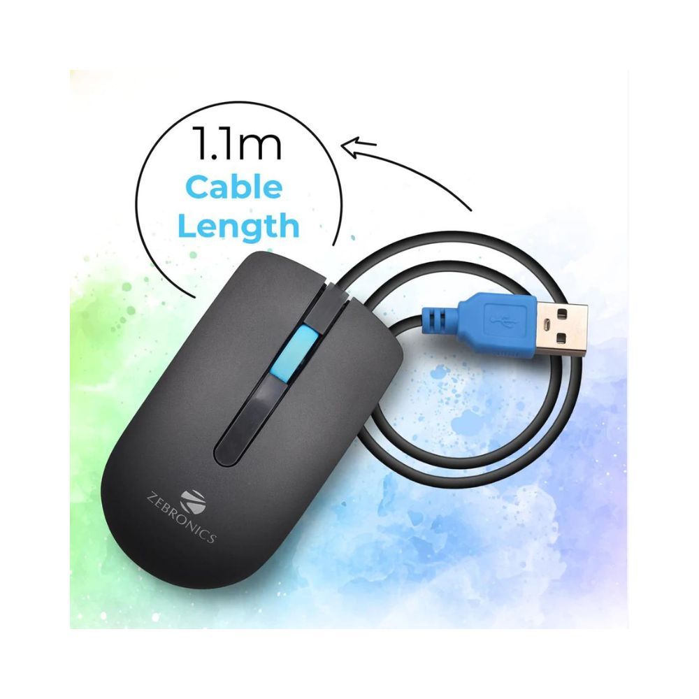 Zebronics Zeb-Juggle Wired USB Mouse