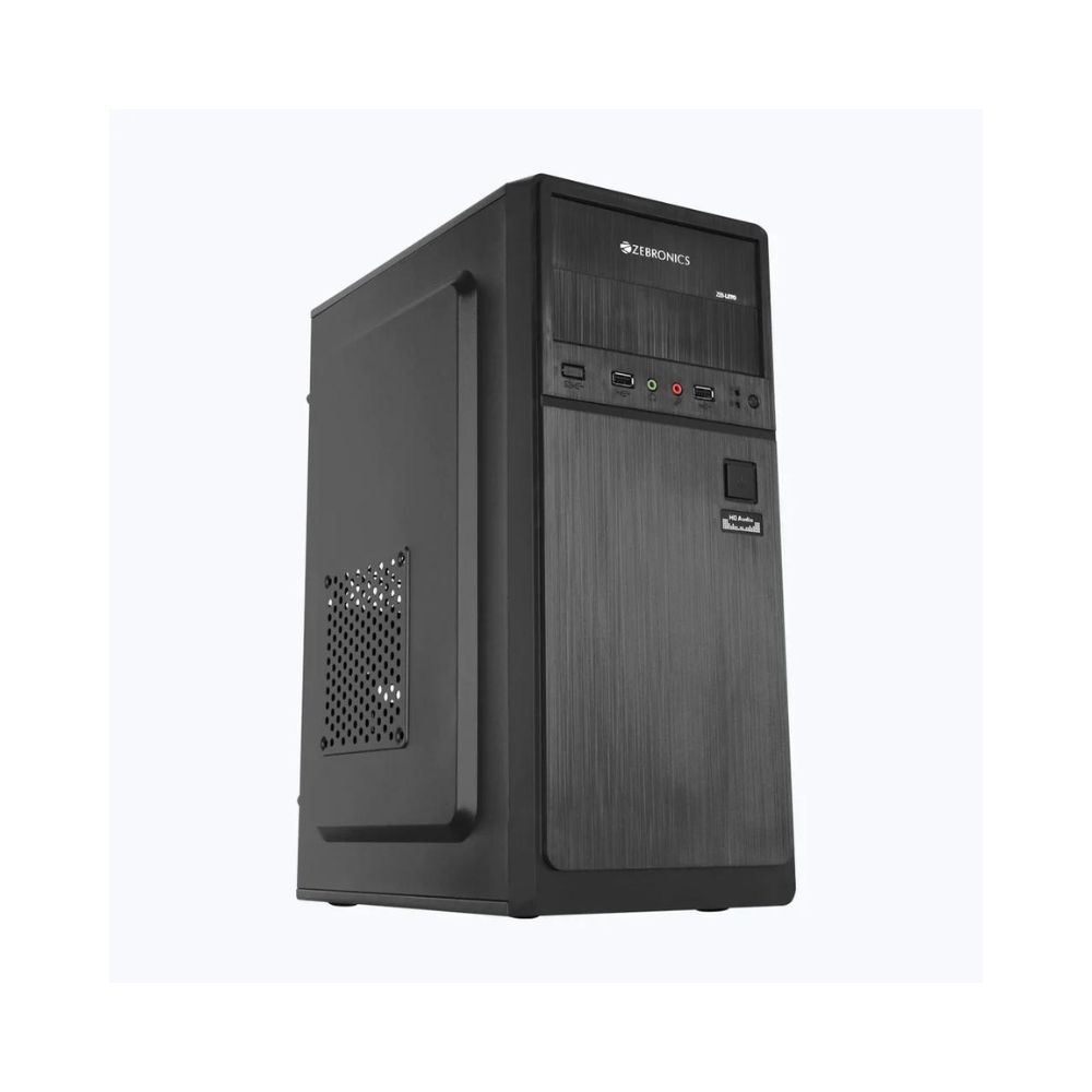 Zebronics Zeb-Leto Cabinet with Smps Cpu Cabinet (Black)