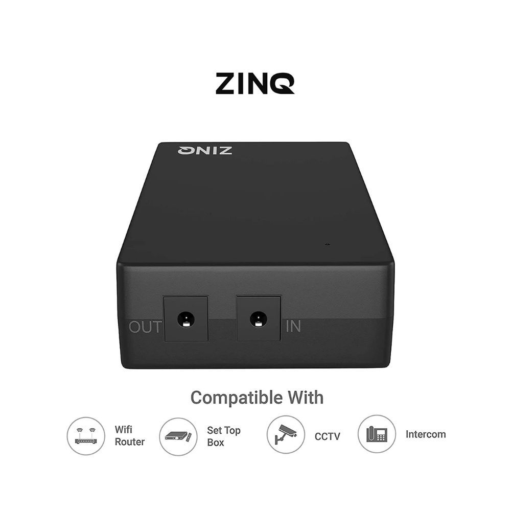 Zinq UPS for Router, Mini UPS for 12V WiFi Router